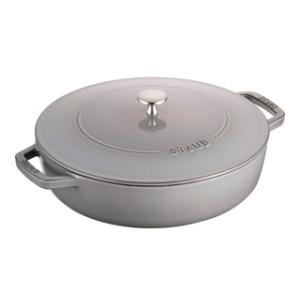 staub ストウブ  ブレイザー・ソテーパン　２８cm／４０５１１−４７０　グレー　