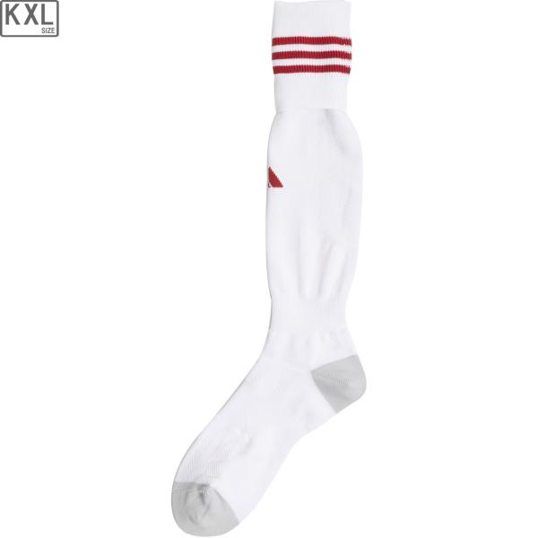 adidas アディダス BASIC 3ST フットボールソックス JP 【ホワイト×チームパワーレ...