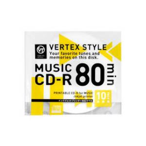 VERTEX  VERTEX CD-R(Audio) 80分 10P インクジェットプリンタ対応(ホ...