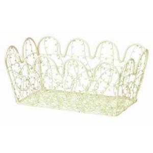 CHIDORI ちどり産業 ワイヤーかご アイボリー