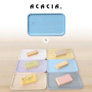 ACACIA アカシア ウッドプレート WOODEN PLATE S ブルー AA-001BL｜murauchi3