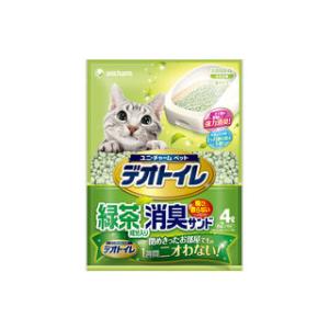 unicharm ユニ・チャーム  1週間消臭・抗菌デオトイレ 飛び散らない緑茶成分入り消臭サンド 4L｜murauchi3