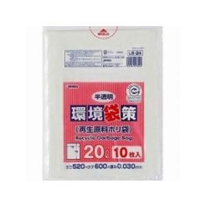 JAPACK's/ジャパックス  ポリブクロ 環境袋策 半透明 20L×10枚