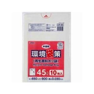 JAPACK's/ジャパックス  ポリブクロ 環境袋策 半透明 45L×10枚