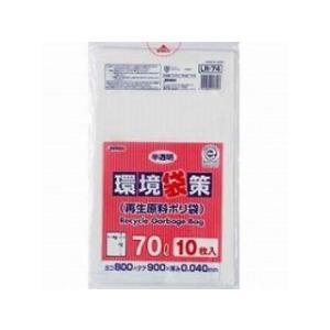 JAPACK's/ジャパックス  ポリブクロ 環境袋策 半透明 70L×10枚