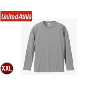 United Athle/ユナイテッドアスレ  501001CX  5.6オンス ロングスリーブTシャツ アダルトサイズ  【XXL】 (ミックスグレー)｜murauchi3