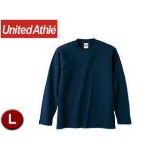 United Athle/ユナイテッドアスレ  501001C  5.6オンス ロングスリーブTシャツ アダルトサイズ 【L】 (ネイビー)｜murauchi3