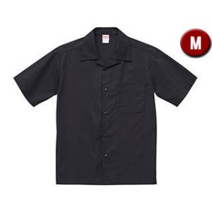 United Athle/ユナイテッドアスレ  T/C オープンカラーシャツ Mサイズ (ブラック) 175901-2｜murauchi3