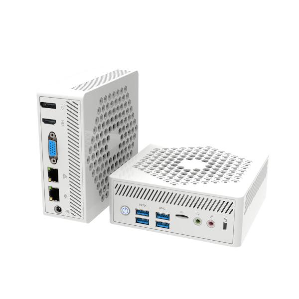 リンクスオリジナル ファンレスミニPC LN5095W ホワイト(Celeron/8GB/SSD25...