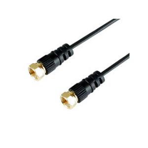 HORIC HORIC 極細アンテナケーブル 5m ブラック 両側ネジ式コネクタ AC50-486B...