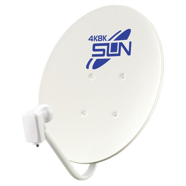 サン電子 CBD-K045-EC 45cm型 BS・110度CSアンテナ 右左旋円偏波対応品 ホワイ...