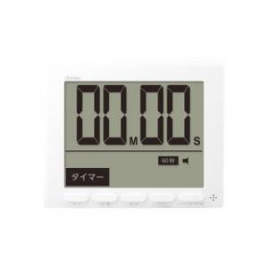 DRETEC ドリテック 大画面時計付タイマー グロッサ T-581WT ホワイト