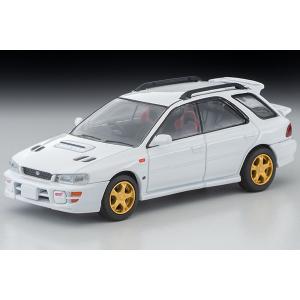 TOMYTEC トミーテックミニカー  LV-N281a スバル インプレッサ ピュアスポーツワゴン WRX STi Version V（白）98年式｜murauchi3