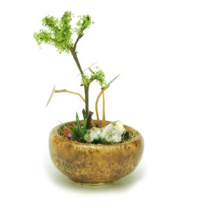 プラッツ 1/ 12 THE BONSAI 丸鉢寄せ植え塗装済完成品 返品種別B