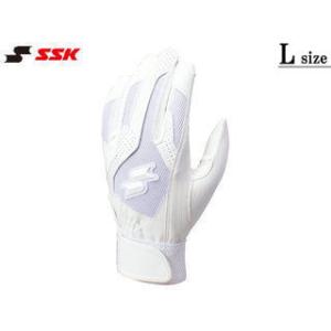 SSK エスエスケイ  【メンズ・ユニセックス】高校野球対応シングルバンド手袋(両手)【ホワイト】【...