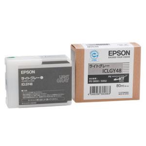 EPSON/エプソン  【純正】インクカートリッジ ICLGY48 ライトグレー｜murauchi3