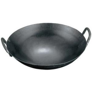 　 山田　鉄　打出　中華両手鍋　３３cm（板厚１．２mm）