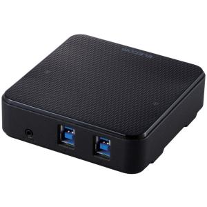 ELECOM エレコム  USB切替器/USB3.0/PC側2ポート/接続機器4ポート/手元スイッチ...