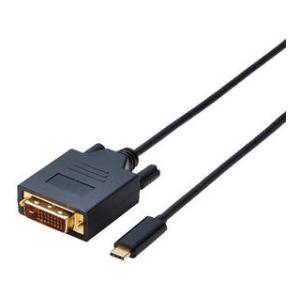 ELECOM エレコム USB Type-C用DVI変換ケーブル 2.0m ブラック CAC-CDVI20BK｜murauchi3