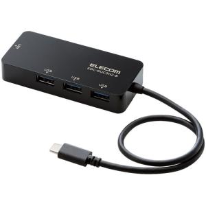 ELECOM エレコム 有線LANアダプタ/Giga対応/USB3.1/Type-C/USBハブ付/ブラック EDC-GUC3H2-B｜murauchi3