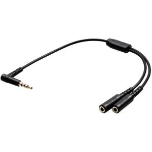 ELECOM エレコム オーディオ分配ケーブル/2分配/ブラック EHP-35W02BK