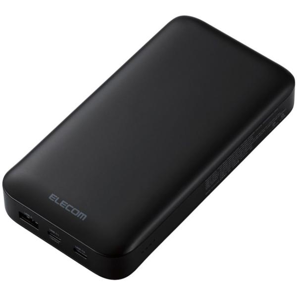 ELECOM エレコム USB PD モバイルバッテリー(20000mAh/USB Type-C×2...