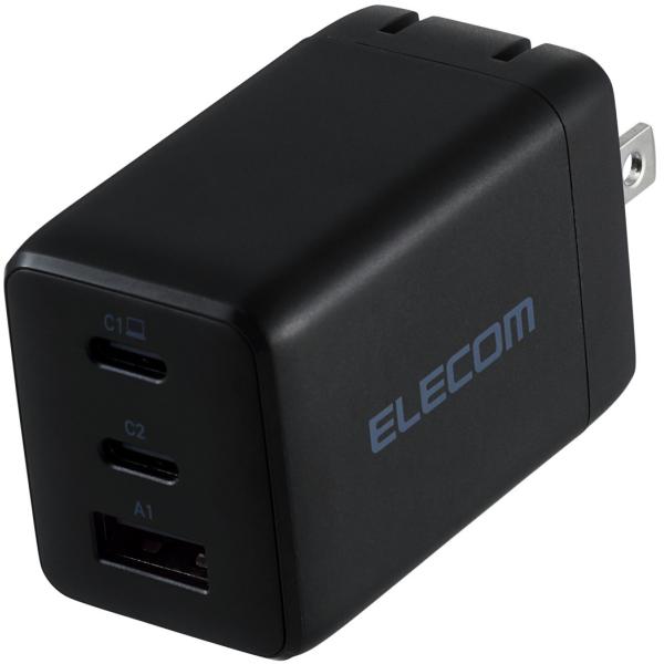 ELECOM エレコム ACDC-PD10367BK ノートPC用ACアダプター/USB充電器/US...