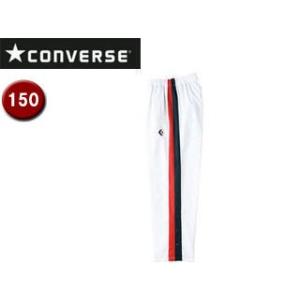 コンバース CONVERSE  CB462506P-1129 Jr．ウォームアップパンツ（裾ボタン） 【150】 （ホワイト×ネイビー）｜murauchi3