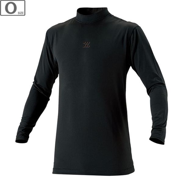 ゼット ZETT 【一般用】ハイネック 長袖 HEAT-Z アンダーシャツ 【ブラック】【Oサイズ】...