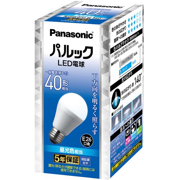 Panasonic パナソニック パルック LED電球 一般電球タイプ 4.2W 昼光色相当/E26...