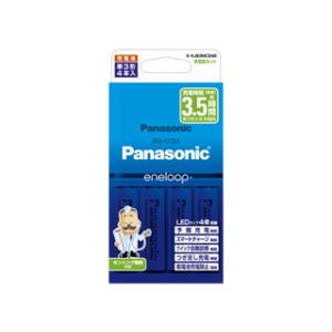 Panasonic パナソニック K-KJ83MCD40　単3形 エネループ 4本付（充電器セット）