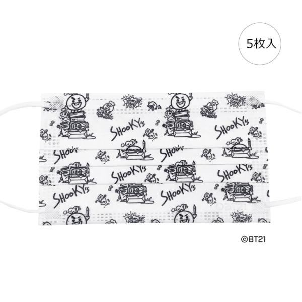 BT21 / ビーティーイシビル 1Day mask cool BT21 【SHOOKY】【5枚入り...