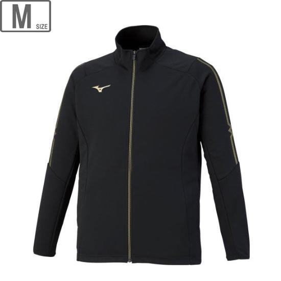 ミズノ mizuno MC-LINE ウォームアップジャケット ユニセックス M (ブラック×ブラッ...