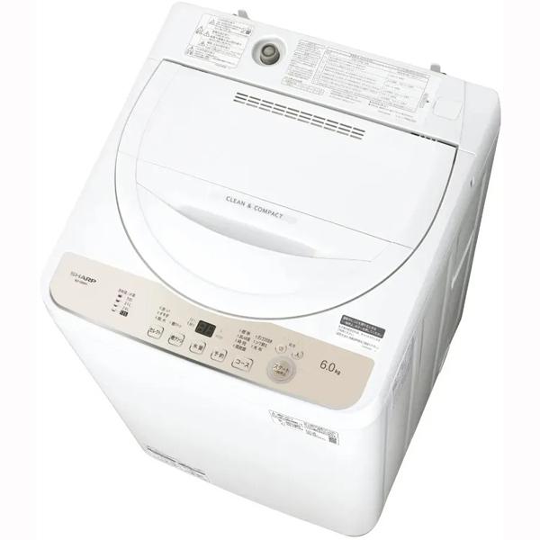 SHARP シャープ 【関東・関西限定】ES-GE6H-N 全自動洗濯機穴なし槽シリーズ【洗濯・脱水...