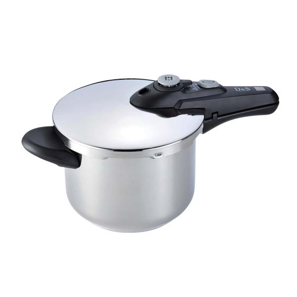 D&amp;S デザインアンドスタイル 圧力鍋４．５Ｌ　深型