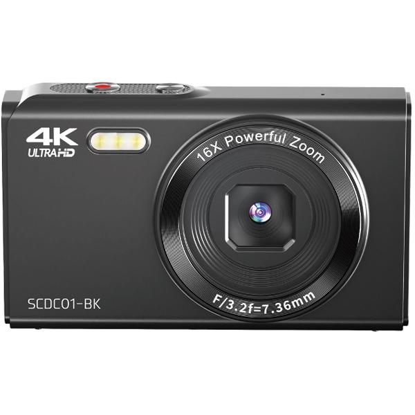 SAC CONNECT 送料無料 4K対応コンパクトデジタルカメラ SCDC01-BK