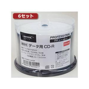 HIDISC/ハイディスク HI DISC 【6セット】 CD-R(データ用)高品質 50枚入 TY...