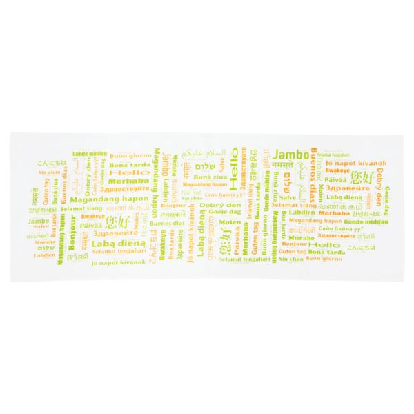 　 世界の挨拶 てぬぐい 世界の「こんにちは」 7340