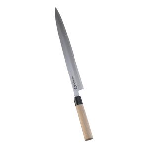 ハロ 正本総本店築地　柳刃包丁33cm 木製柄 正本 最高級純鋼・パッカー柄（強化木） ツバ付 文化庖丁 170mm 品番