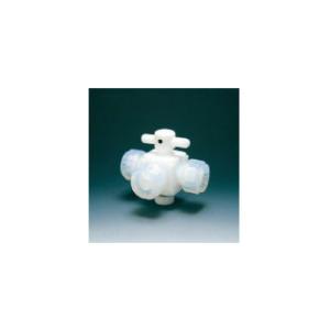 Flon/フロンケミカル  フッ素樹脂(PTFE)三方バルブ接続10mm NR0030-003｜murauchi3