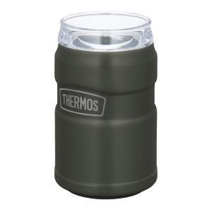 THERMOS サーモス 真空断熱缶ホルダー 保冷缶ホルダー 【カーキ】【350ml缶用】 ROD0021｜murauchi3