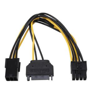 ainex アイネックス PCI Express用電源変換ケーブル 15cm PX-012A