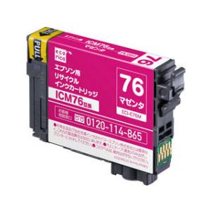 ecorica/エコリカ  エプソン EPSON リサイクルインクカートリッジ ICM76対応 マゼ...