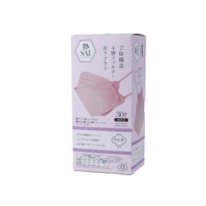 NISYO 日翔株式会社 3D COLOR MASK -彩-SAI ピンク30枚