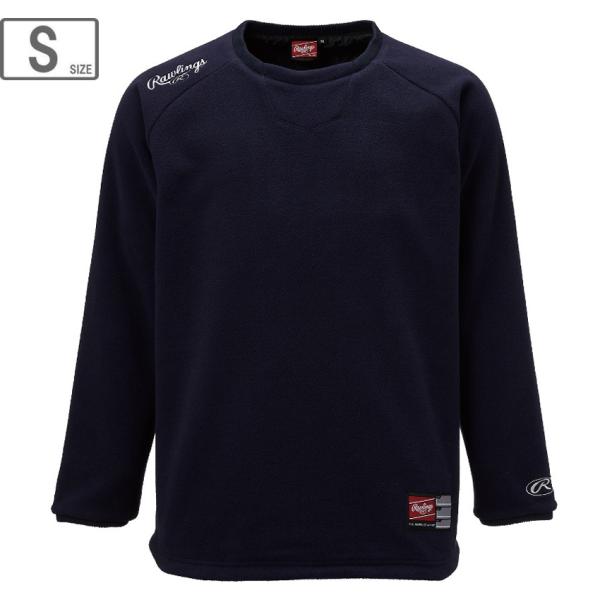 Rawlings ローリングス ハイパーWB フリースシャツ(裏付) 【ネイビー】【Sサイズ】 AO...
