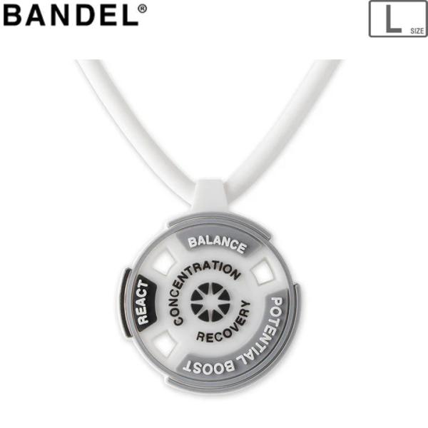 BANDEL バンデル REACT リアクト ネックレス 【ホワイト×ブラック】【Lサイズ/50cm...