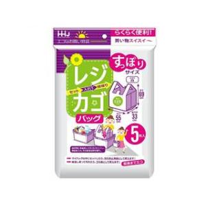 ハウスホールドジャパン株式会社  レジカゴバッグ すっぽりサイズ 白 5枚入 RK55