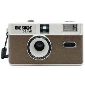 ONE SHOT ワンショット  ONESHOT 35 ハーフカメラ (ブラウン)｜murauchi3