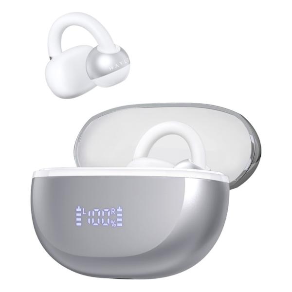 Haylou ハイロー Airfree イヤーカフ型完全ワイヤレスイヤホン ホワイト HL-AFWH