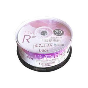 Lazos 【360枚セット(30枚×12セット)】 Lazos 録画用DVD-R L-CP30PX...